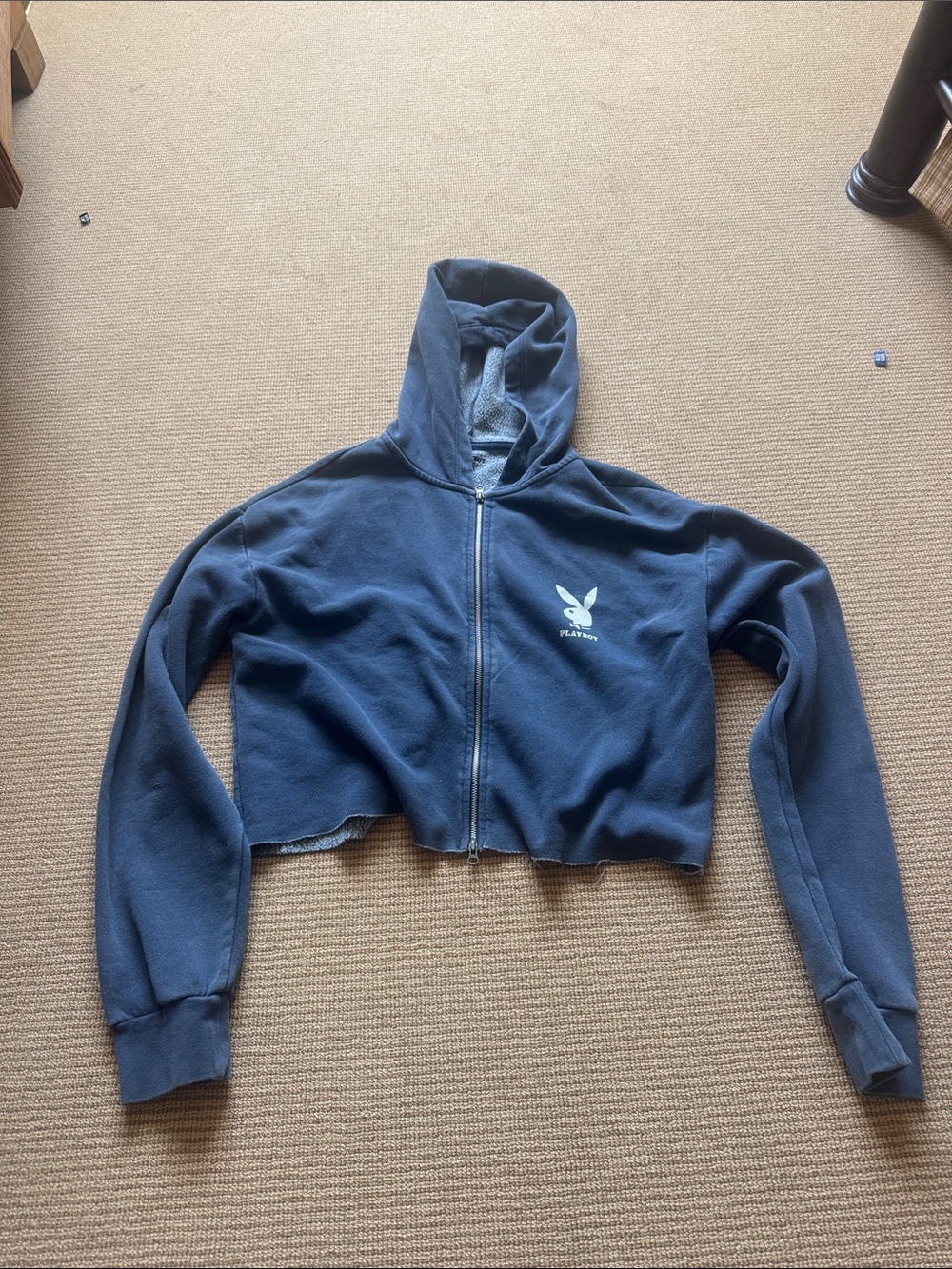 Playboy cropped zip up